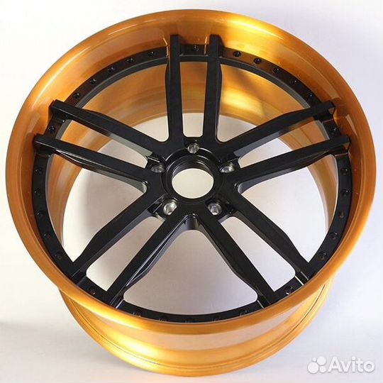 Диски колесные SB кованые, кастомные Black\Gold