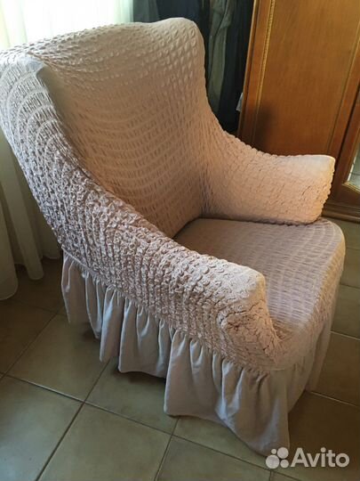 Чехол на диван и кресла с подлокотниками
