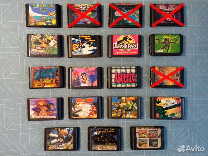 Картриджи для Sega