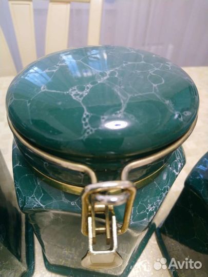 Керамические банки для сыпучих продуктов(4 шт)