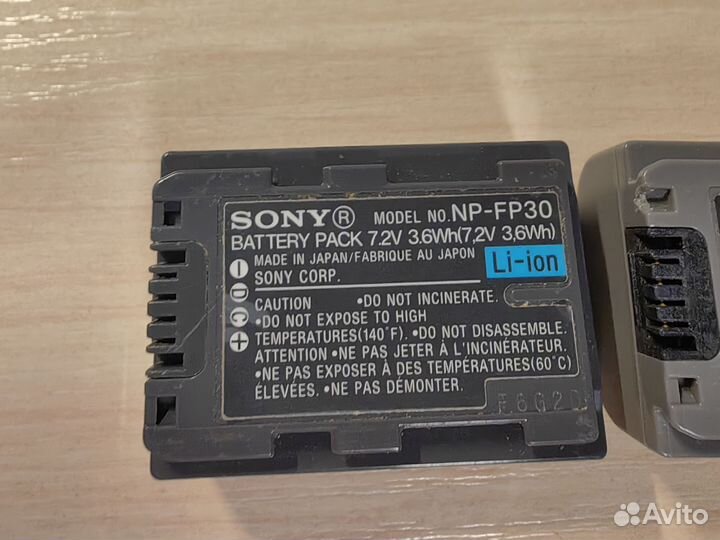 Аккумуляторы для видеокамеры sony