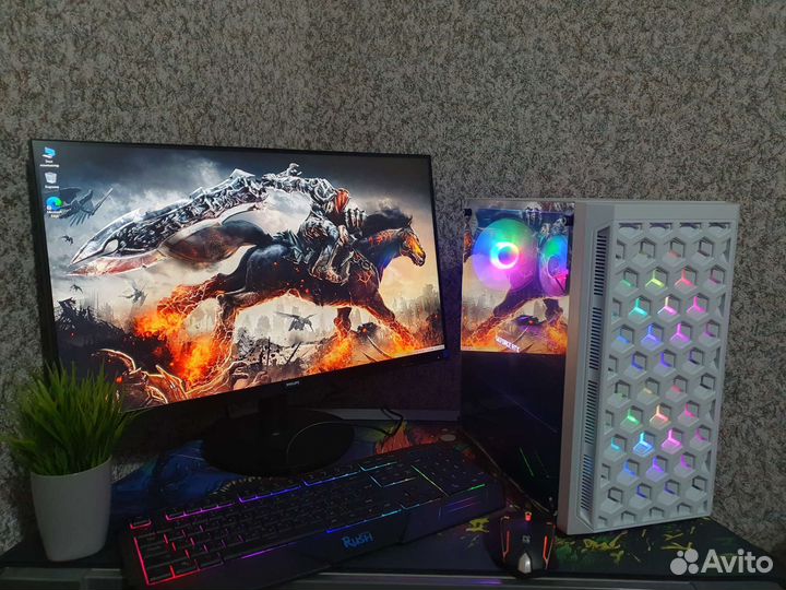 Мощный свежий игровой PC Core i3 12100F GTX1660Ti