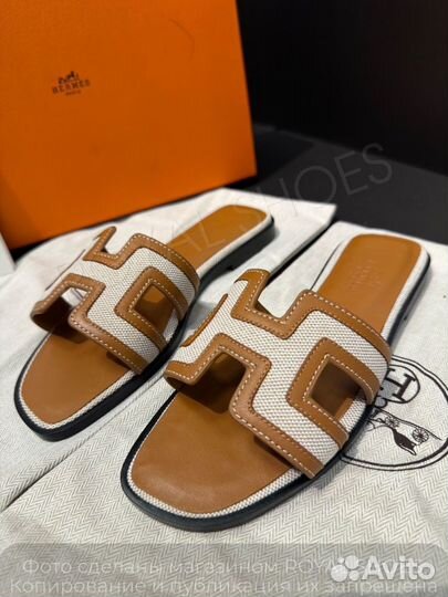 Шлепанцы женские Hermes Oran Slide