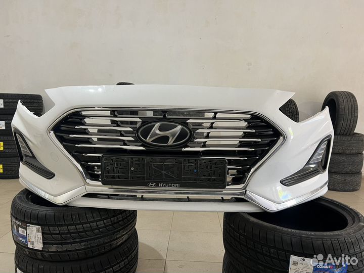 Бампер передний на hyundai Sonata 7