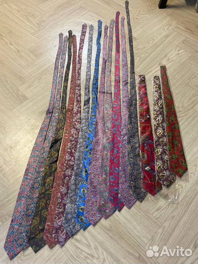 Галстук ручной работы Gold CitY 100% шёлк