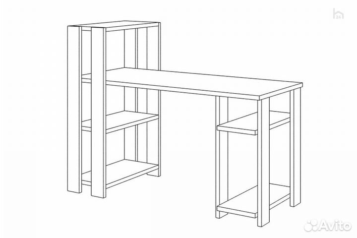 Стол компьютерный Slim стн-110/140 кв