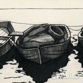 Лодка картинка карандашом (49 фото)