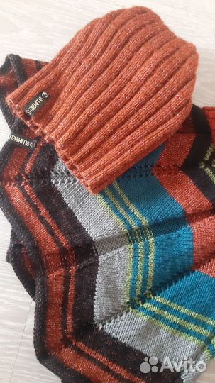 Женский шарф, снуд, и шапка бини