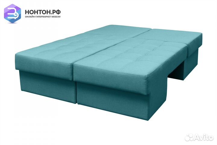 Диван еврокнижка Толедо бирюзовый