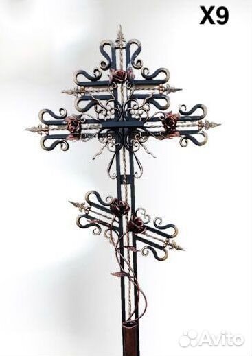 Крест кованый на могилу
