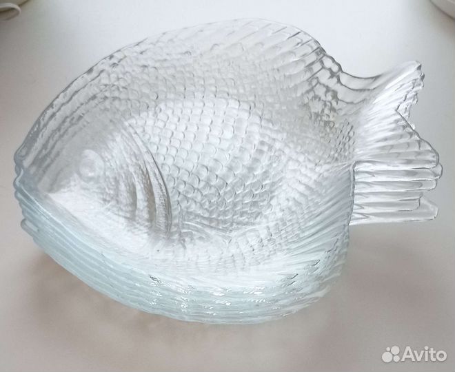 Тарелки стеклянные в коробке 6 шт