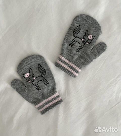Детские варежки новые осень