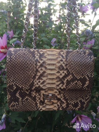 Сумка новая из кожи питона Питоша