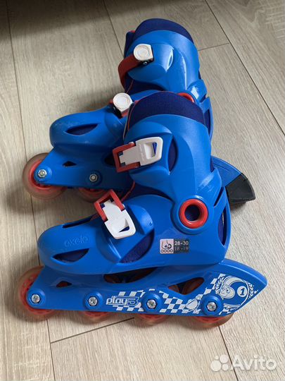 Ролики детские раздвижные и защита oxelo