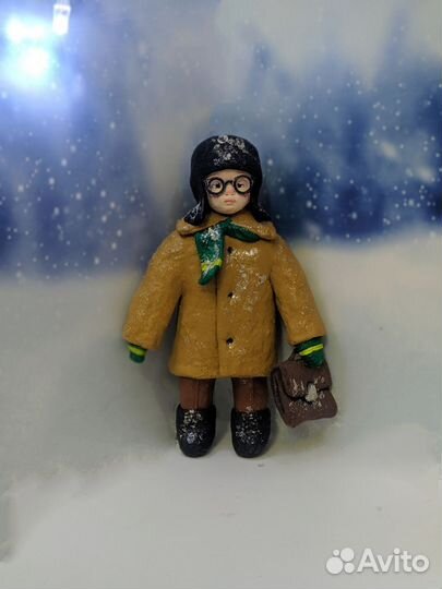 Ватная ёлочная игрушка