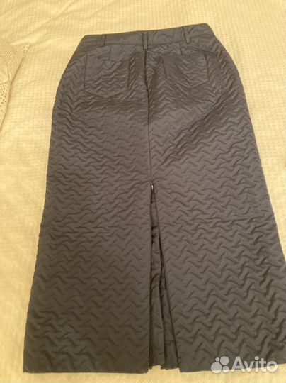 Юбка стеганная длинная