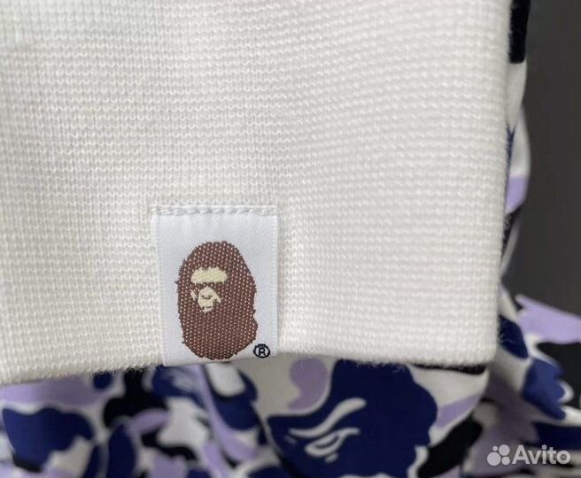 Зип худи Bape сиреневое