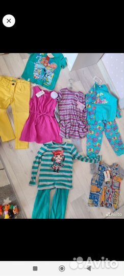 Платье туника лосины костюм для девочки 98 92