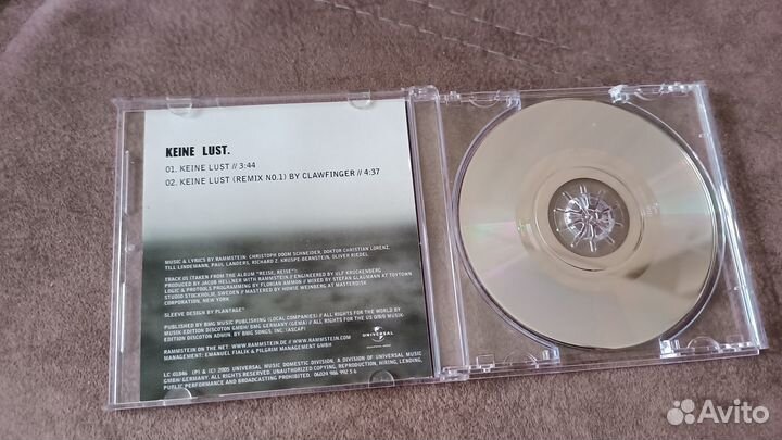 Rammstein Keine Lust miniCD Сингл Редкий