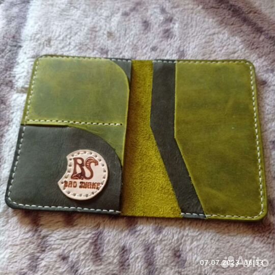 Обложка на паспорт. Натуральная кожа ручной работы