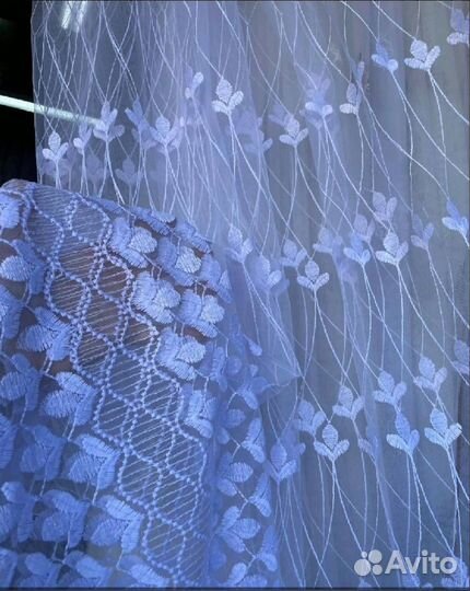 Тюль белый, новый