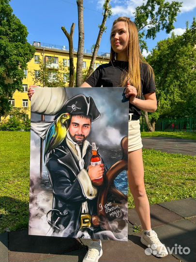 Портрет по фото / печать на холсте