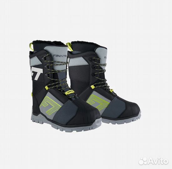 Снегоходные ботинки finntrail blizzard graphite/yellow