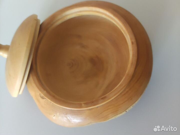 Горшочек, солонка из самшита