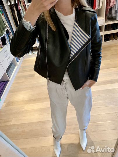 Кожаная куртка Pinko. Состояние новой