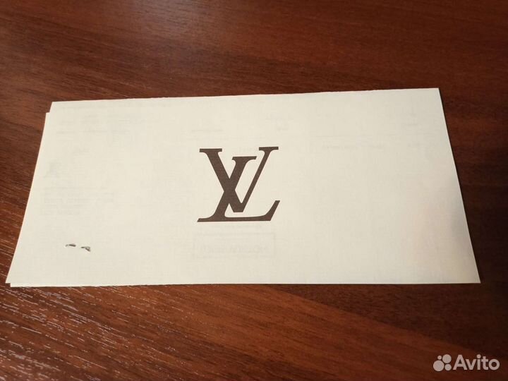 Чек Louis Vuitton оригинал