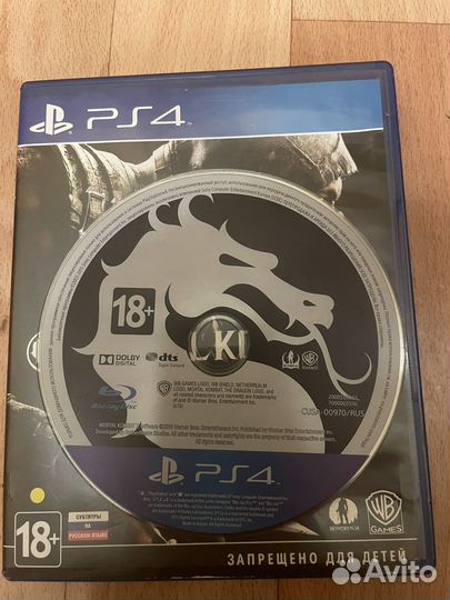 Диск ps4 mortal kombat X