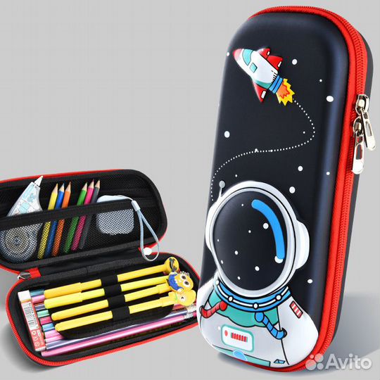 Пенал школьный, 3D, без наполнения