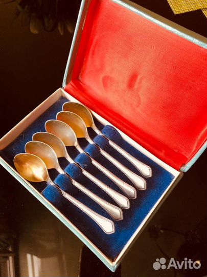 Набор кофейных ложек, мельхиор