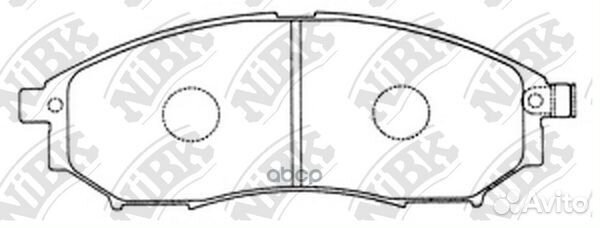 PN2444-nibk колодки дисковые передние MB Vaneo
