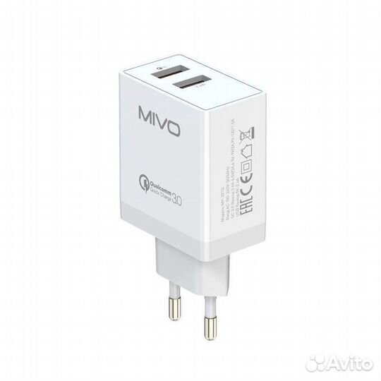 Сзу 2 USB 2.4A mivo MP-321 Q