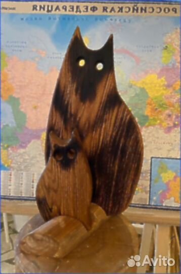 Набор досок кот кошка дуб семейка котов