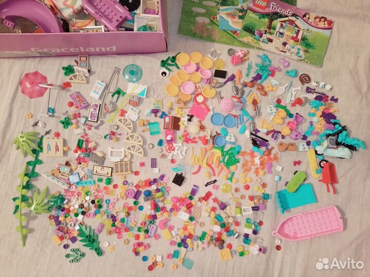 Коробка с lego friends, инструкции