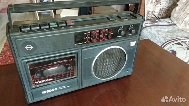 Кассетный магнитофон Томь 304с