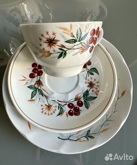Сервиз Осень Рижский фз, 6 перс, 22 предм