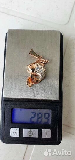 Золотая подвеска 2.89гр