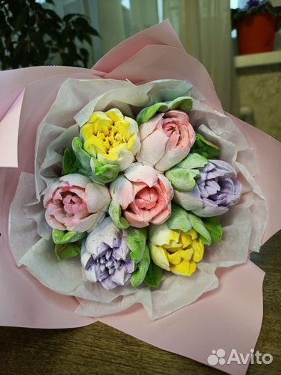 Тюльпаны из зефира