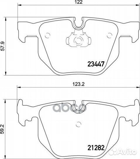 Колодки тормозные дисковые к-т 4 шт. MDB2569 MD