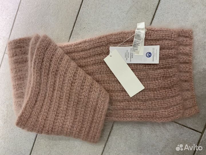 Arket мохер шерсть шарф розовый 180/20