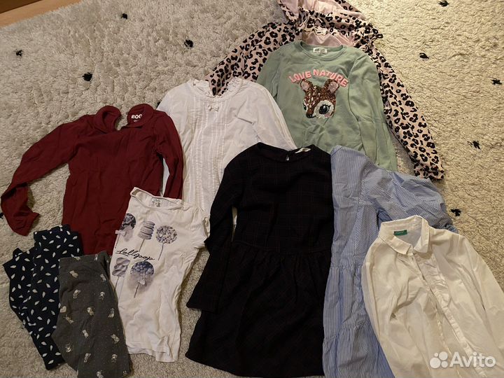 Вещи пакетом на девочку 128-134-140