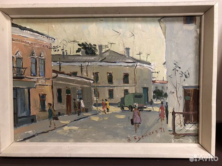 Картина маслом на картоне