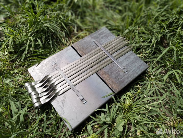 Мангал складной с шампурами