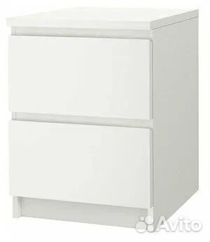 Новая прикроватная тумба икеа мальм, белая
