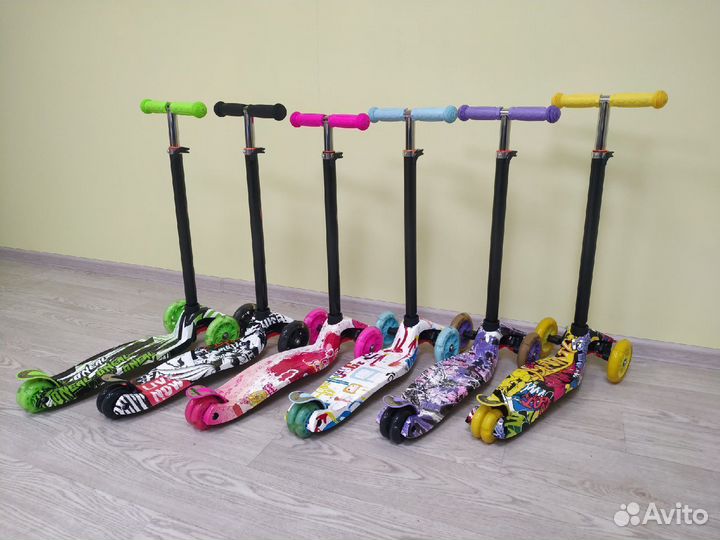 Самокаты детские Макси с принтом