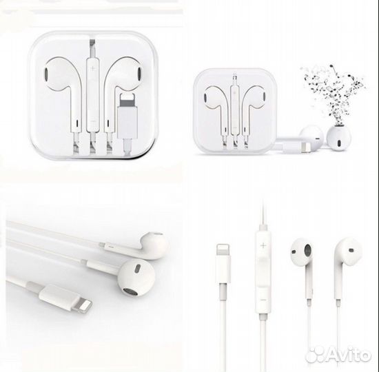 Наушники, гарнитура, переходник iPhone 7 8-pin