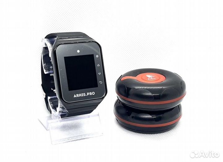 Кнопка вызова персонала и часы пейджер Популяр